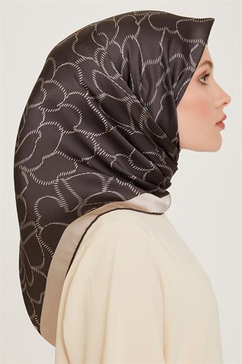 Armine İpek Eşarp 2025 Kış - 9222-87 Taş Füme Twill