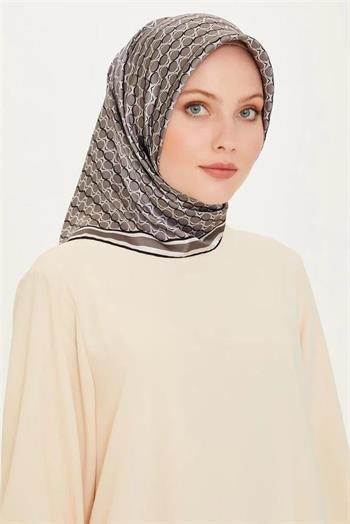 Armine İpek Eşarp 2025 Kış - 9226-81 Gri Twill