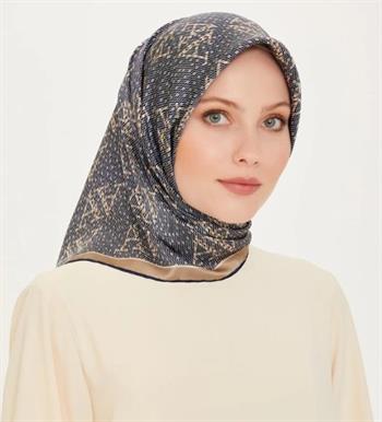 Armine İpek Eşarp 2025 Kış - 9228-05 Lacivert Twill