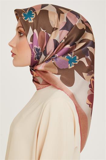 Armine İpek Eşarp 2025 Kış - 9238-82 Pudra Twill
