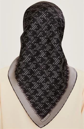 Armine İpek Eşarp 2025 Kış - 9239-82 Gri Twill