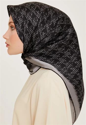 Armine İpek Eşarp 2025 Kış - 9239-82 Gri Twill