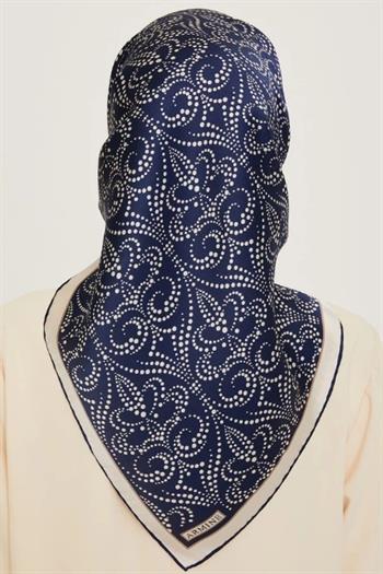Armine İpek Eşarp 2025 Kış - 9246-07 Lacivert Twill 