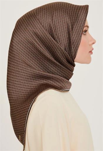 Armine İpek Eşarp 2025 Kış - 9250-80 Bakır Twill
