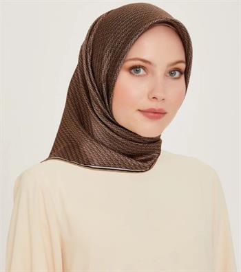 Armine İpek Eşarp 2025 Kış - 9250-80 Bakır Twill