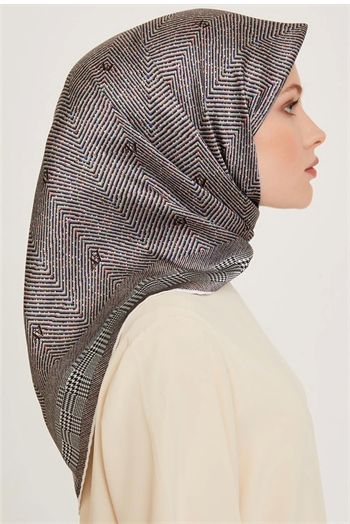 Armine İpek Eşarp 2025 Kış - 9252-09 Gri Twill