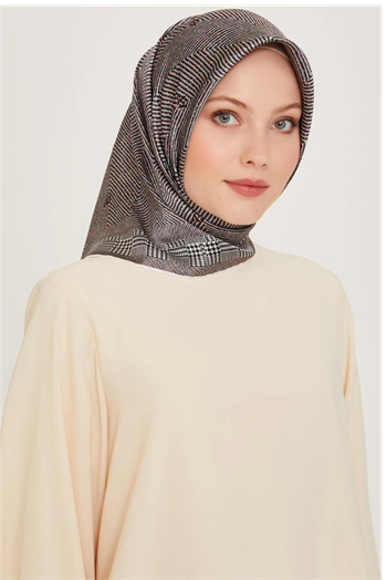 Armine İpek Eşarp 2025 Kış - 9252-09 Gri Twill