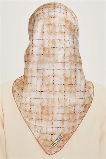 Armine İpek Eşarp 2025 Kış - 9259-86 Açık Gold Twill