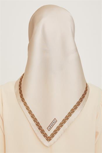 Armine İpek Eşarp 2025 Kış - 9260-03 Krem Sarı