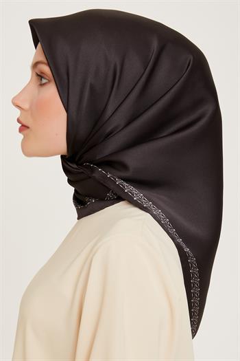 Armine İpek Eşarp 2025 Kış - 9260-80 Koyu Antrasit Sura