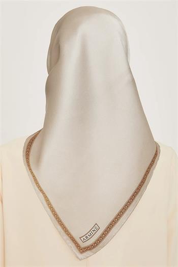 Armine İpek Eşarp 2025 Kış - 9261-04 Taş Twill