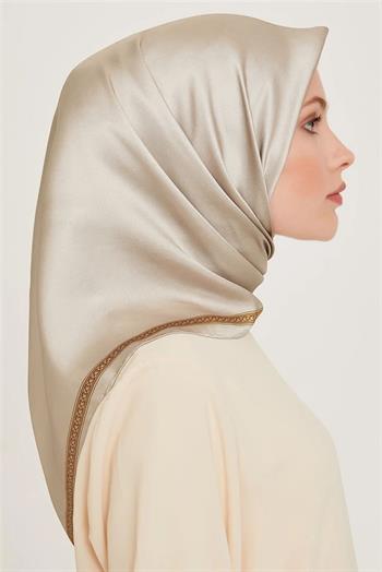 Armine İpek Eşarp 2025 Kış - 9261-04 Taş Twill