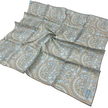 Armine İpek Eşarp 2025 Yaz - 9304-09 Mavi Twill