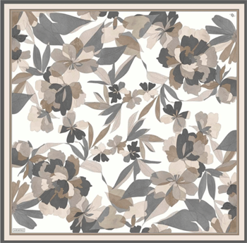 Armine İpek Eşarp 2025 Yaz - 9312-01 Beyaz Twill