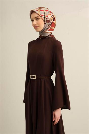 Armine İpek Eşarp 2025 Yaz - 9315-31 Bordo Twill