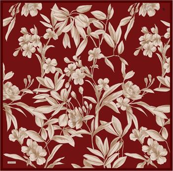 Armine İpek Eşarp 2025 Yaz - 9324-57 Bordo Twill