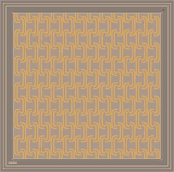 Armine İpek Eşarp 2025 Yaz - 9343-36 Koyu Taş Turuncu Twill