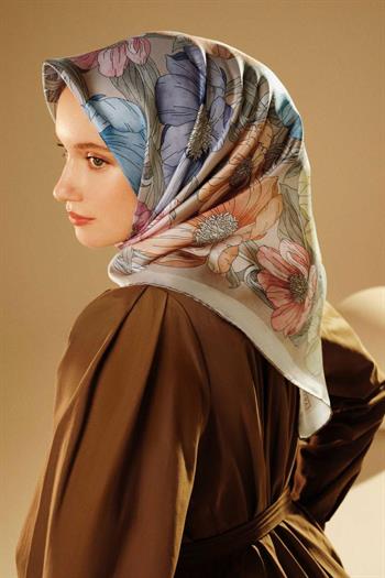 Armine İpek Eşarp 2026 Kış - 9403-07 Taş Twill