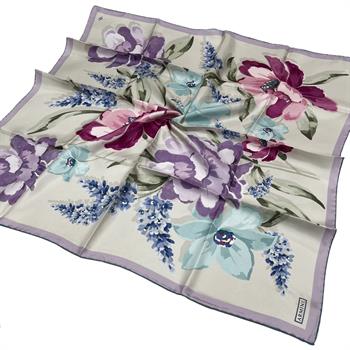 Armine İpek Eşarp 2026 Kış - 9414-06 Krem Lila Twill