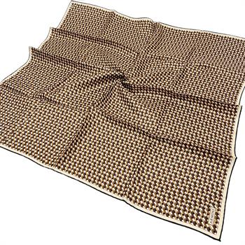 Armine İpek Eşarp 2026 Kış - 9417-09 Acı Kahve Bej Twill