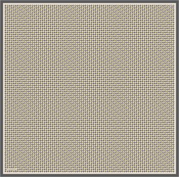 Armine İpek Eşarp 2026 Kış - 9417-31 Gri Füme Sarı Twill