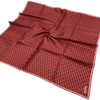 Armine İpek Eşarp 2026 Kış - 9417-35 Bordo Kırmızı Twill