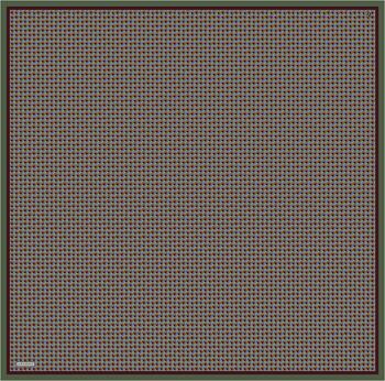 Armine İpek Eşarp 2026 Kış - 9417-52 Bordo Kiremit Yeşil Twill
