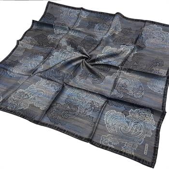 Armine İpek Eşarp 2026 Kış - 9428-02 Gri Mavi Twill