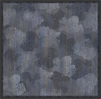 Armine İpek Eşarp 2026 Kış - 9428-02 Gri Mavi Twill