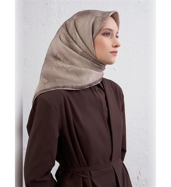Armine İpek Eşarp 2026 Kış - 9428-37 Vizon Sura