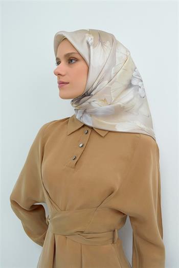 Armine İpek Eşarp 2026 Yaz - 9505-84 Taş Twill