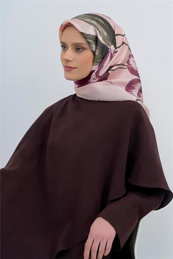 Armine İpek Eşarp 2026 Yaz - 9506-33 Pudra Pembe Sura