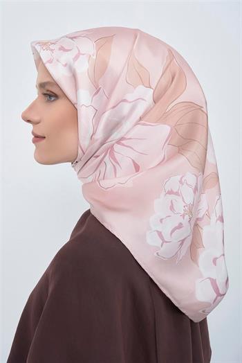 Armine İpek Eşarp 2026 Yaz - 9509-11 Soft Pudra Twill