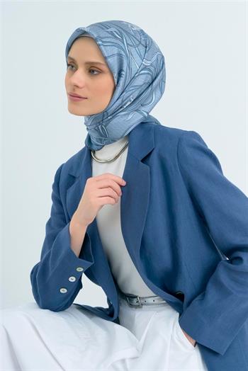 Armine İpek Eşarp 2026 Yaz - 9512-85 Soft Mavi Sura