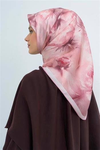 Armine İpek Eşarp 2026 Yaz - 9515-32 Soft Pembe Twill