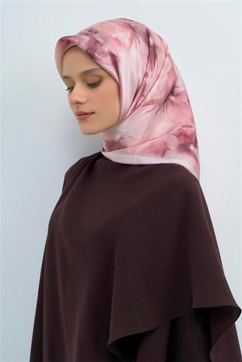 Armine İpek Eşarp 2026 Yaz - 9515-32 Soft Pembe Twill