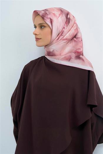Armine İpek Eşarp 2026 Yaz - 9515-32 Soft Pembe Twill