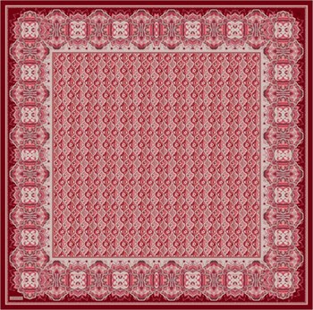 Armine İpek Eşarp 2026 Yaz - 9518-02 Kırmızı Twill