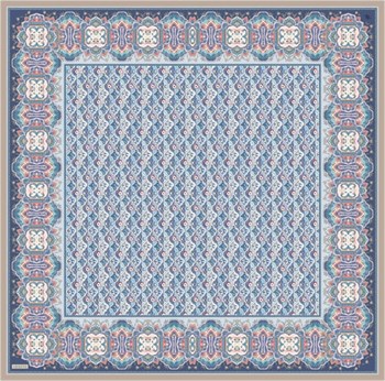 Armine İpek Eşarp 2026 Yaz - 9518-31 Mavi Twill