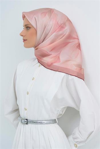 Armine İpek Eşarp 2026 Yaz - 9519-08 Soft Pudra Twill