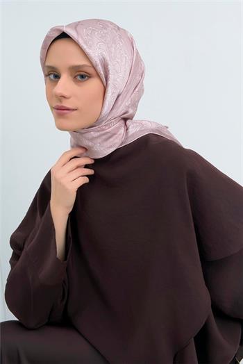 Armine İpek Eşarp 2026 Yaz - 9537-01 Soft Pudra Twill