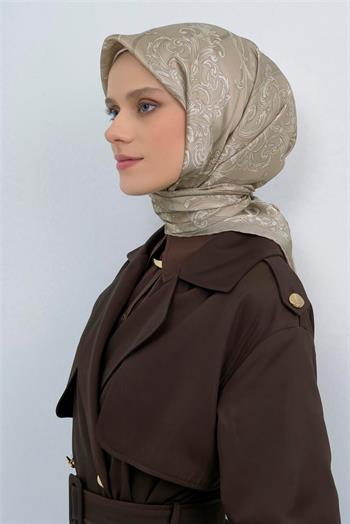 Armine İpek Eşarp 2026 Yaz - 9537-54 Soft Vizon Sura