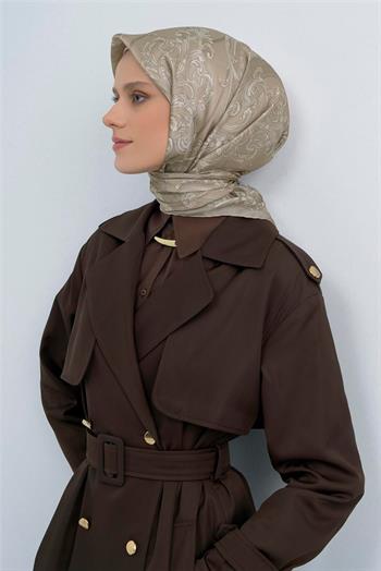 Armine İpek Eşarp 2026 Yaz - 9537-54 Soft Vizon Sura
