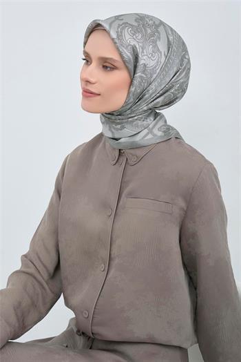 Armine İpek Eşarp 2026 Yaz - 9537-81 Gümüş Sura