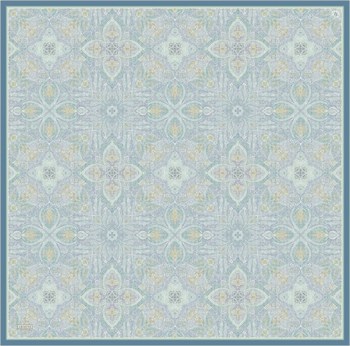 Armine İpek Eşarp 2026 Yaz - 9540-03 Mavi Twill