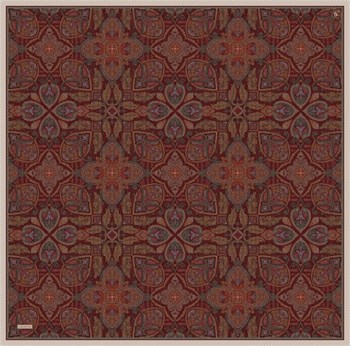 Armine İpek Eşarp 2026 Yaz - 9540-34 Bordo Twill