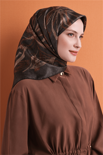 Armine İpek Eşarp 2027 Kış - 9600-35 Açık Haki Twill