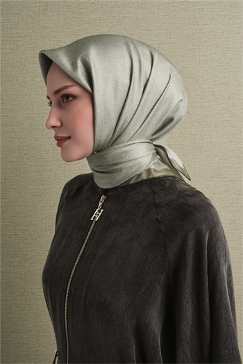 Armine İpek Eşarp 2027 Kış - 9601-32 Açık Yeşil Twill
