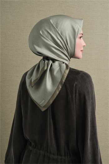 Armine İpek Eşarp 2027 Kış - 9601-32 Açık Yeşil Twill