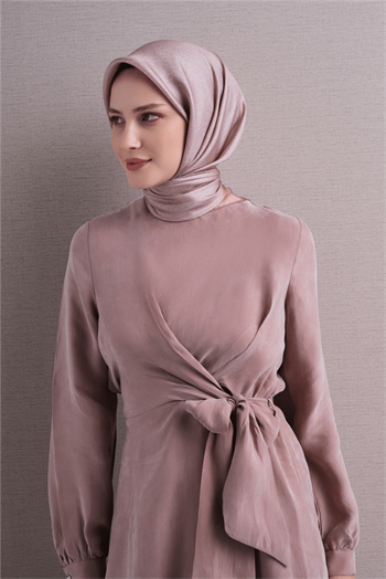Armine İpek Eşarp 2027 Kış - 9601-35 Pudra Twill